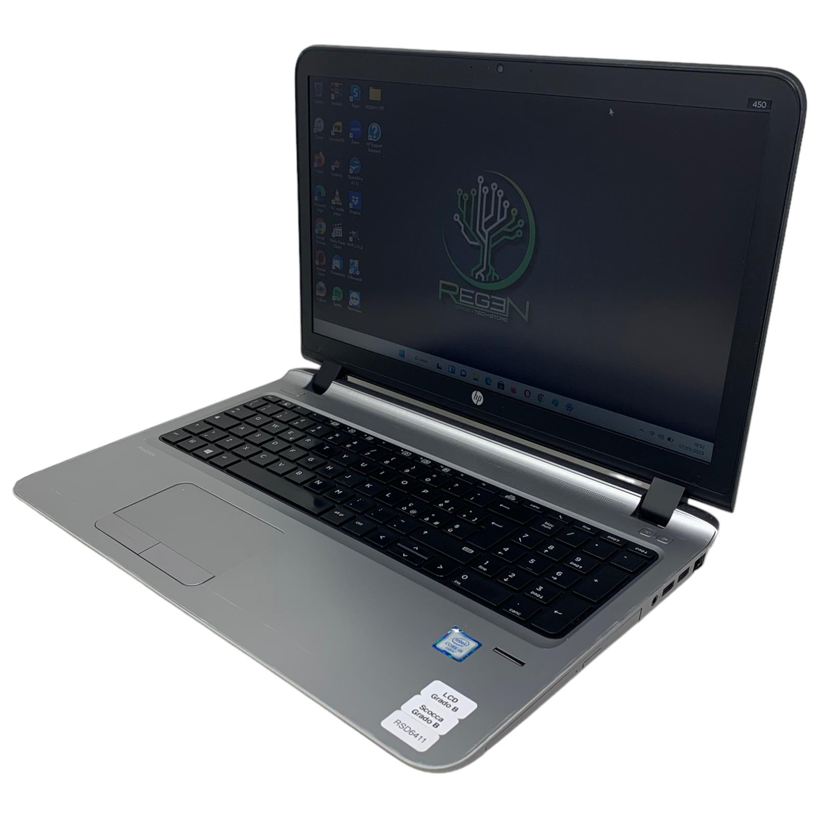 RSD6411 HP ProBook 450 15" G3 i5 8-250 SSD Gar. 12 Mesi