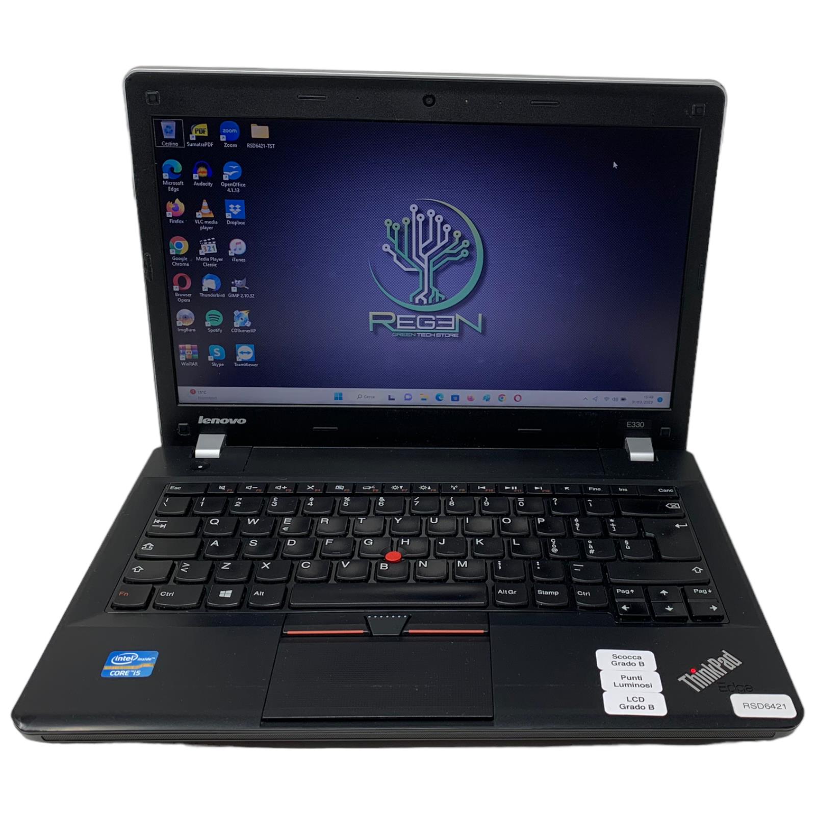 RSD6421 Lenovo ThinkPad E330 13" i5 8-250 SSD Gar. 12 Mesi