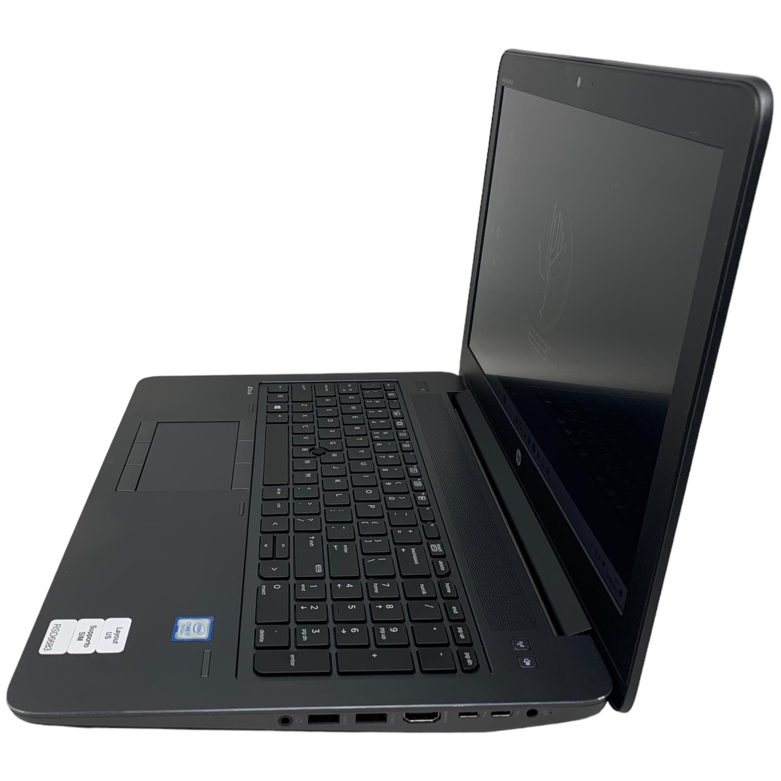 RSD6683 HP ZBook 15 G4 15" i7 32-256 SSD Gar. 12M Fattura