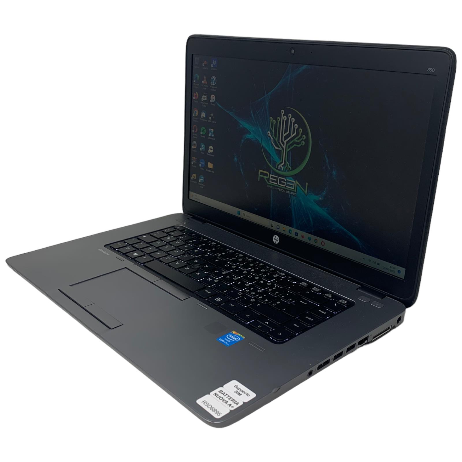 RSD6895 HP EliteBook 850 G1 15" i7 8-256 SSD Gar. 12m