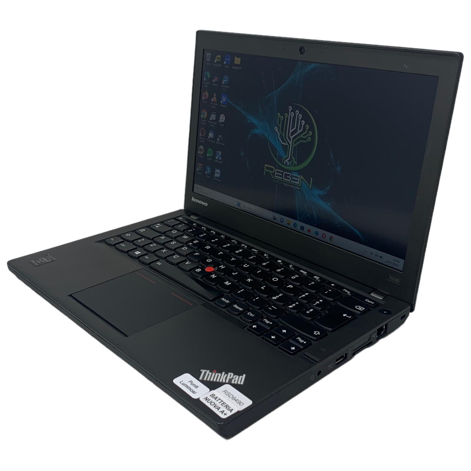 RSD6490 Lenovo ThinkPad X240 12.5" i7 8-256 SSD Gar. 12M