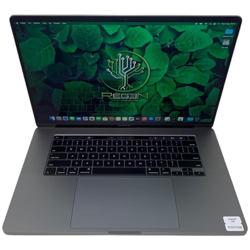 RSD7039 Apple MacBook Pro 16 Retina Touch Bar 2019 i7 16-500 Gar. 12M
